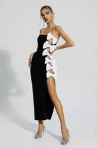 Alyia Cutout Bandage Black Elite Dress