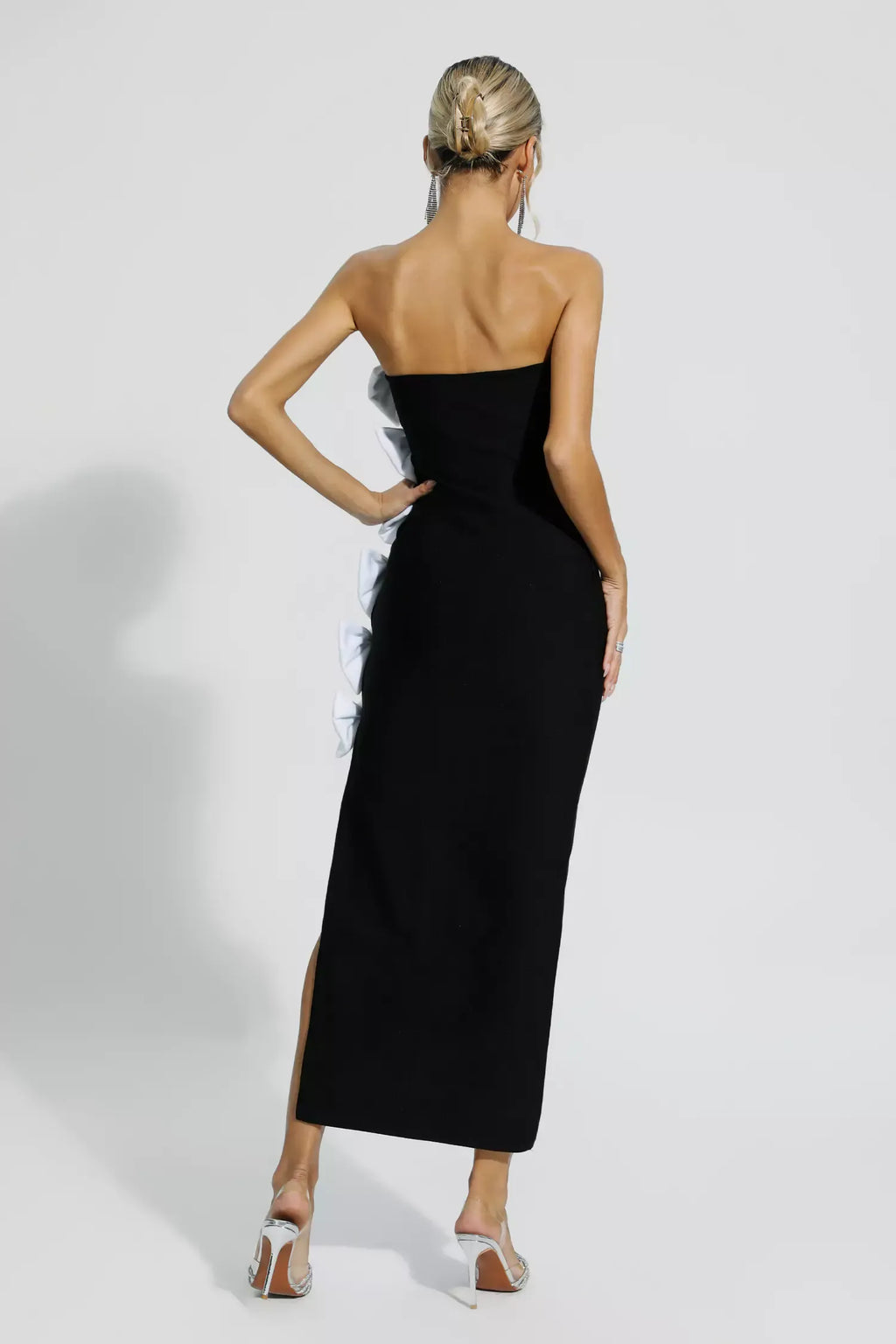 Alyia Cutout Bandage Black Elite Dress