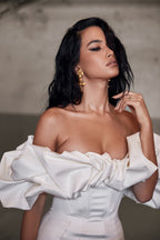 Ruffle One-Shoulder Tube Top Halter Dress Aclosy