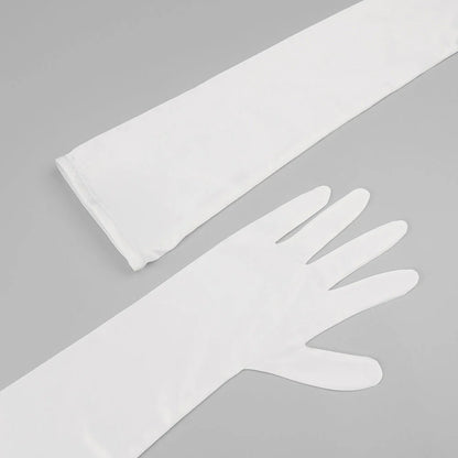 YARNA SATIN MINI DRESS-WHITE