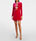 Tube Top Three Bowknot Connection Hollowed Fashion Puff Sleeve Sheath Bandage One-piece Dress aclosy