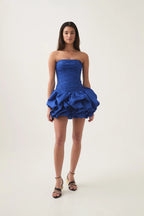 PERKA MESH BACKLESS MINI DRESS