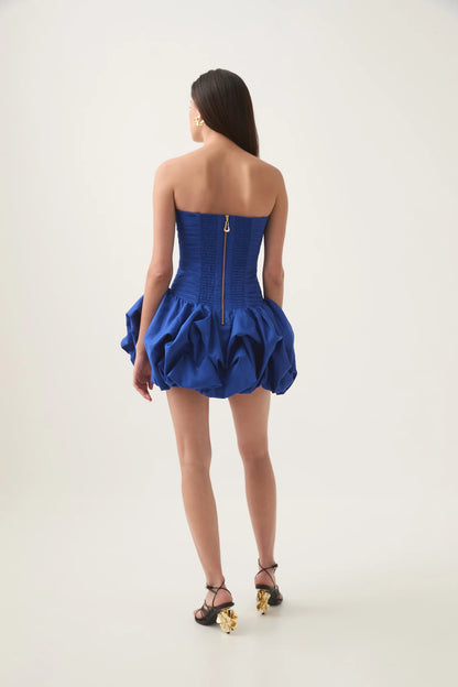 PERKA MESH BACKLESS MINI DRESS