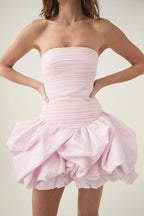 PERKA MESH BACKLESS MINI DRESS