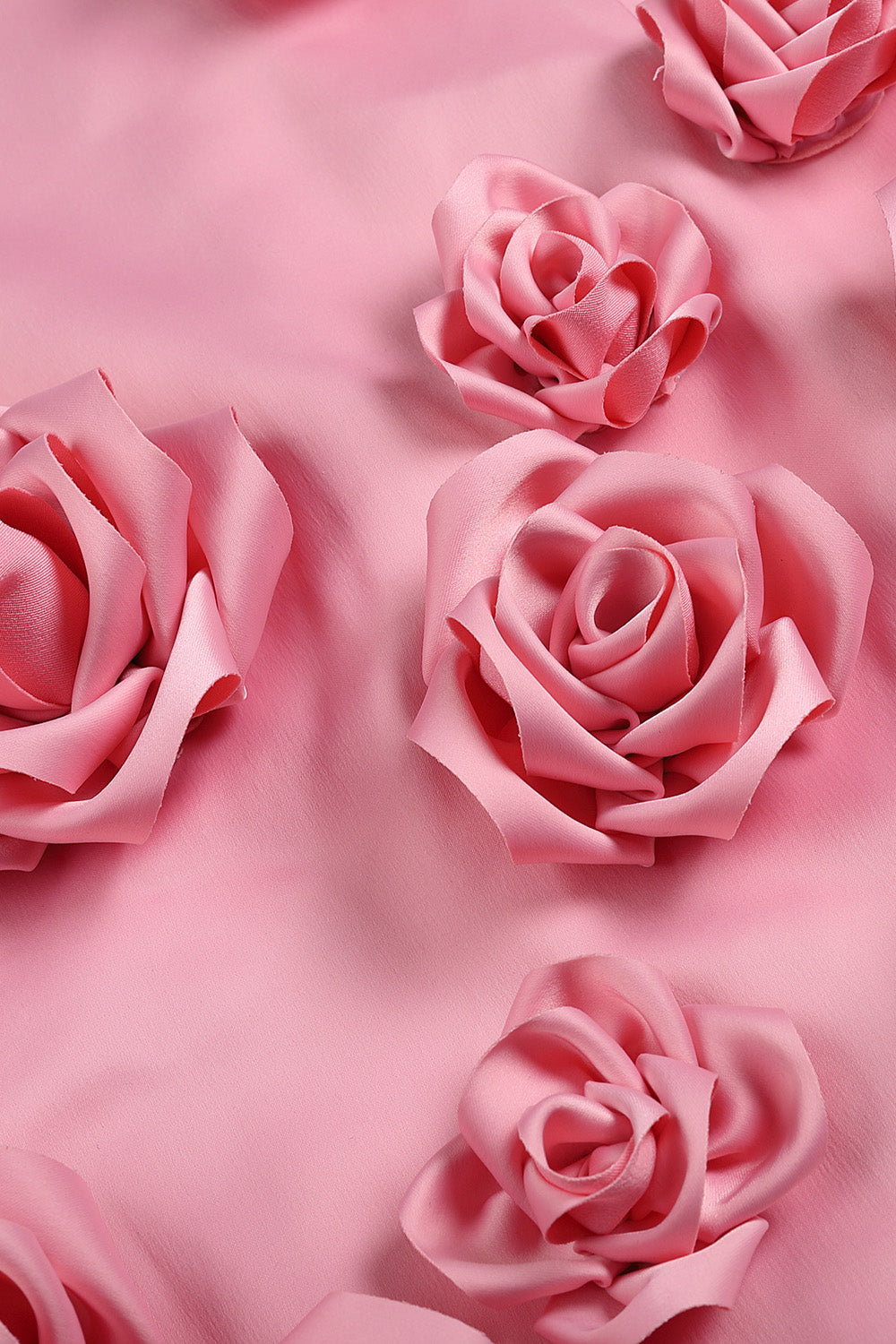 New Solid Color Three-dimensional Flower Fashion All-match Sleeveless Sexy Dress Aclosy