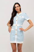 Heavy Industry Rivet Button Waist Stitching Dress Aclosy