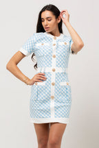 Heavy Industry Rivet Button Waist Stitching Dress Aclosy
