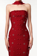 Alana elegant beaded maxi dress