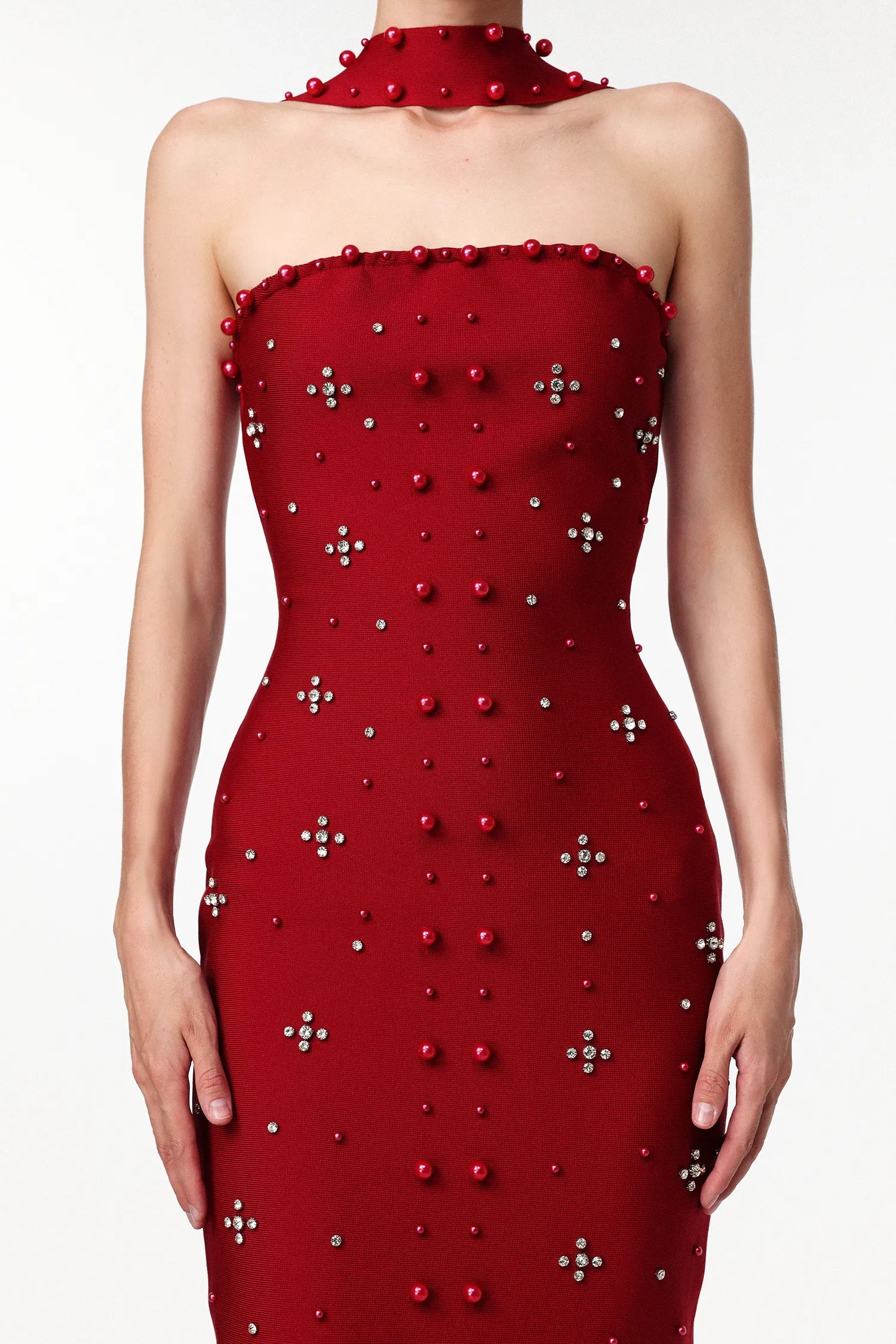 Alana elegant beaded maxi dress