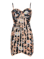 Women's Summer Fashion Color Breast Wrap Buttock Dress aclosy