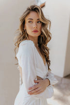 Women's Lace V-Neck Solid Color Fashion Dress Aclosy