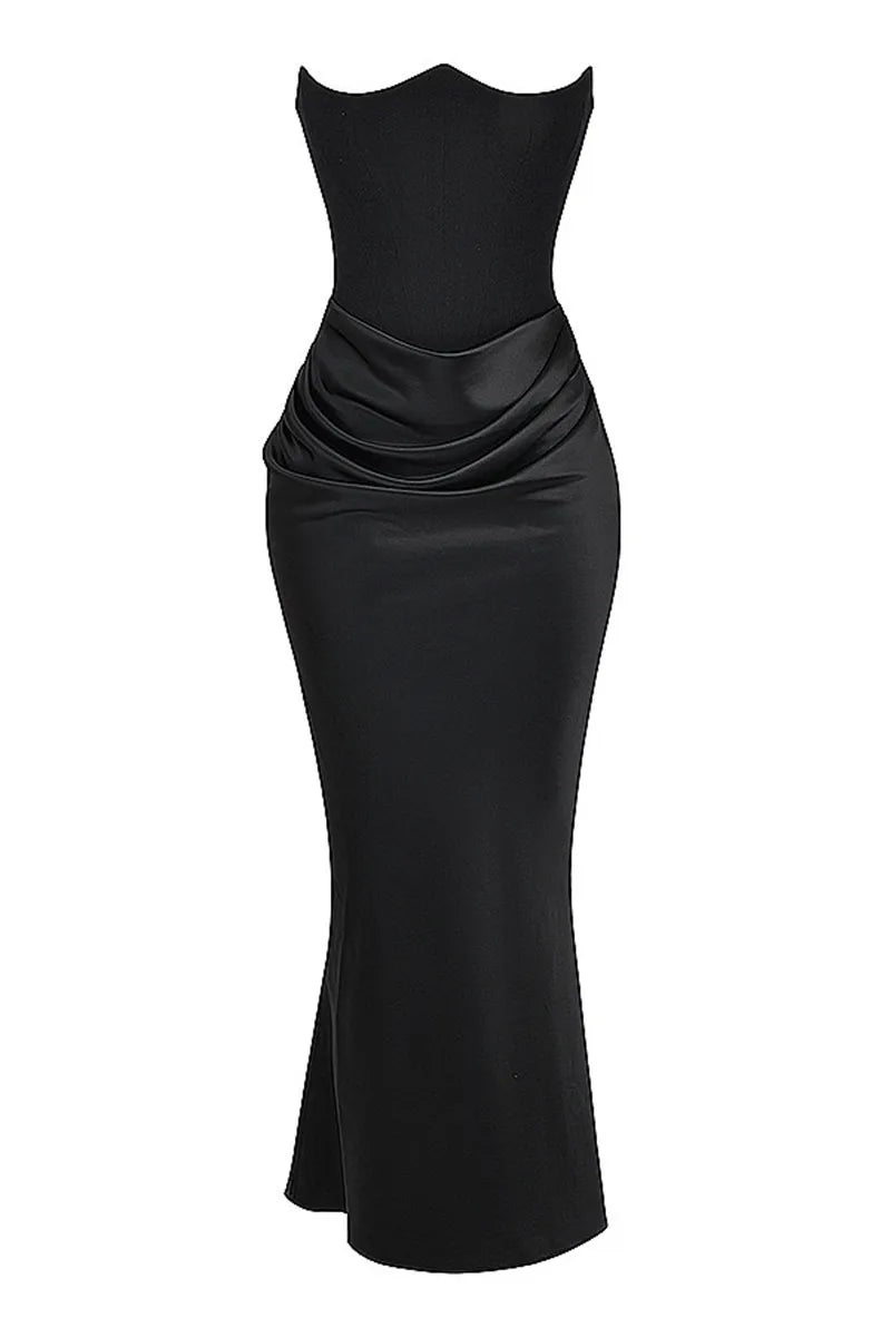 Alyia Strapless Elegant Off-shoulder Corset Dress