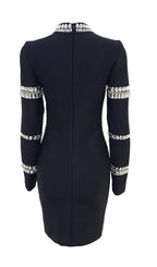 Women's Fashion Rhinestone Bandage Dress aclosy