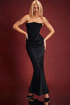Alyia Strapless Elegant Off-shoulder Corset Dress