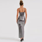 Sling Off-neck Slim Fit Temperament Sheath Dress aclosy