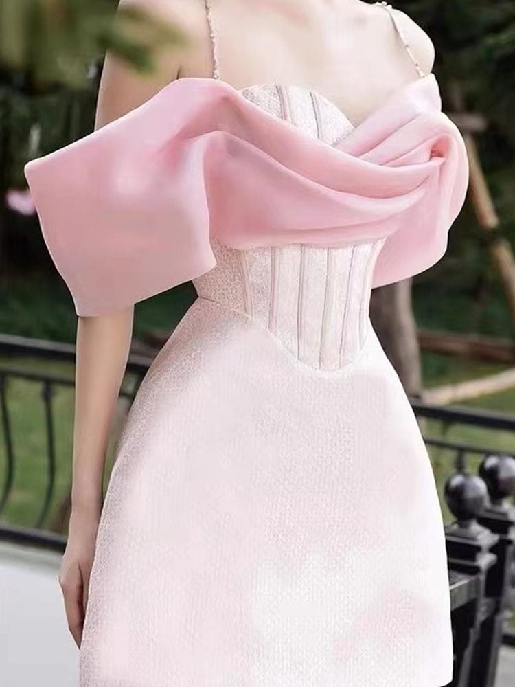 Women's Fashionable French Temperament Suspender Dress Aclosy