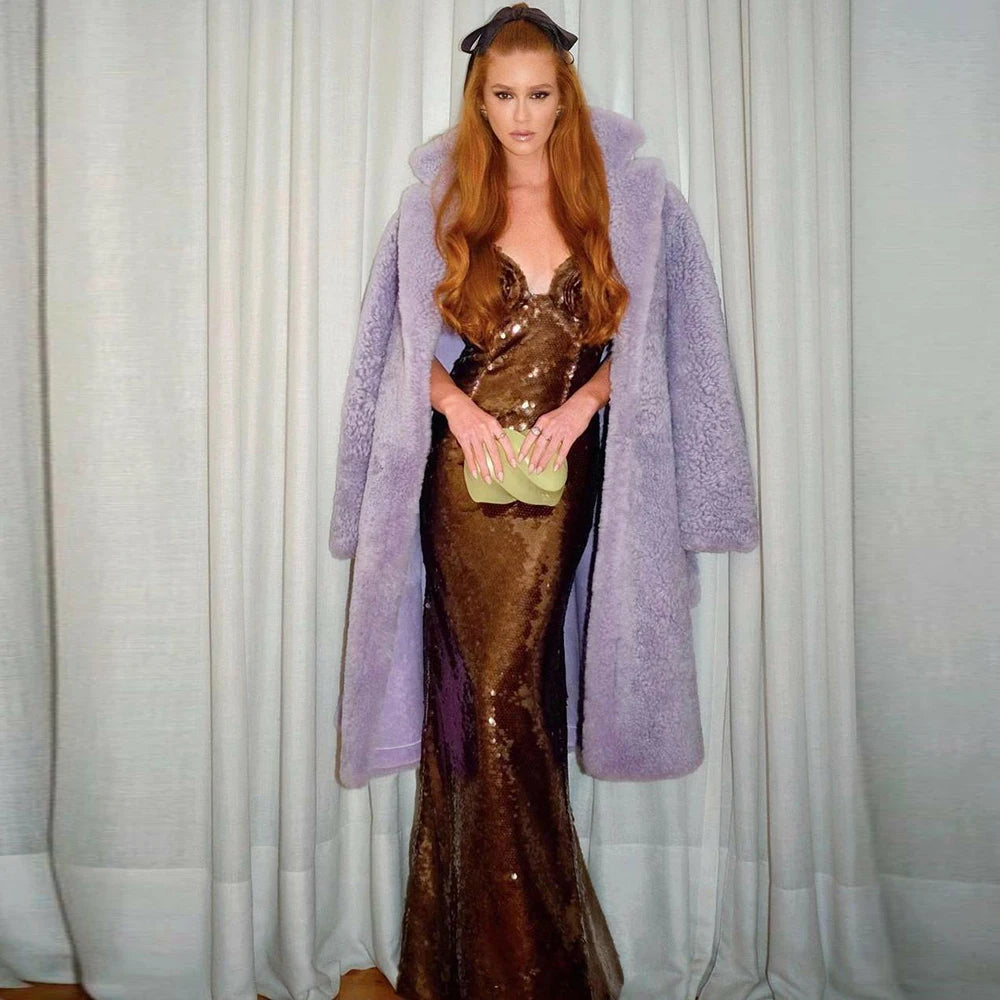 Champagne Gold Sequin Sling Ladies Dress aclosy