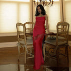 Women's Fashion Halter Backless One Shoulder Dress Aclosy