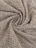 Flower Decoration Elegant Rhinestone Dress Aclosy