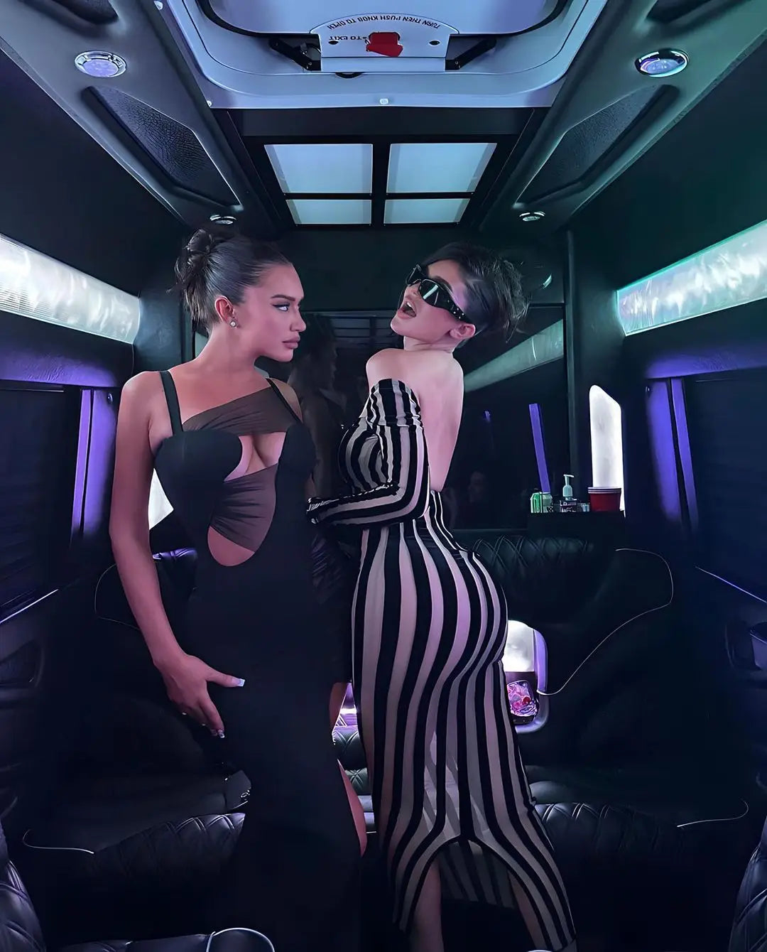 Slit Long Mesh See-through Irregular Dress Aclosy