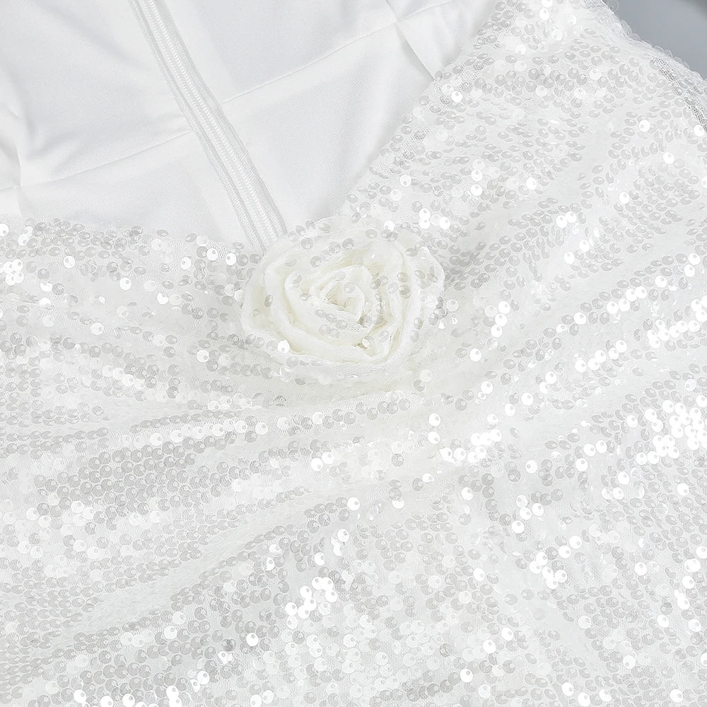 Women's One-shoulder Dress Diagonal Collar Chest Wrap Aclosy