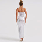 Sling Off-neck Slim Fit Temperament Sheath Dress aclosy