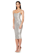 Women's Dress With Sequins And Back Slim Slimming Dress aclosy