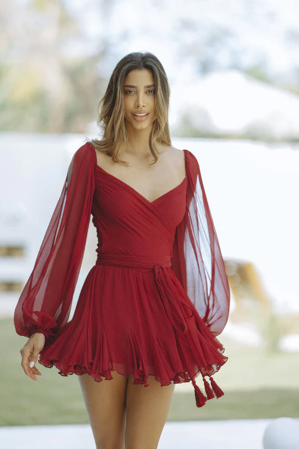 Allure Ruffle Mini Dress