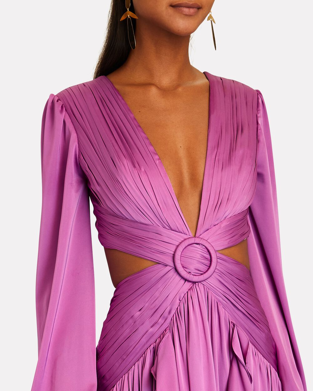 Women's Lace V-Neck Solid Color Fashion Dress Aclosy