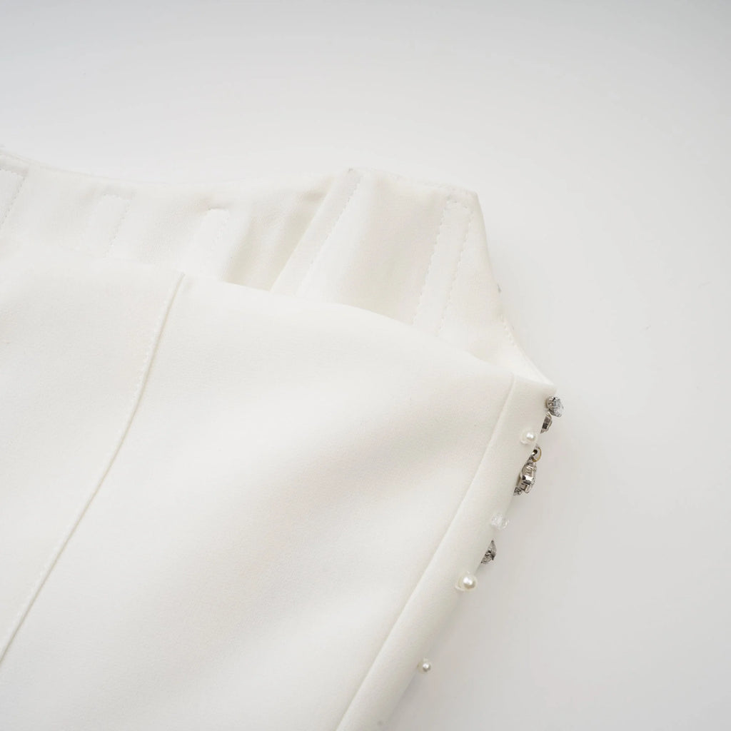 ALANA EMBELLISHMENT MIDI DRESS