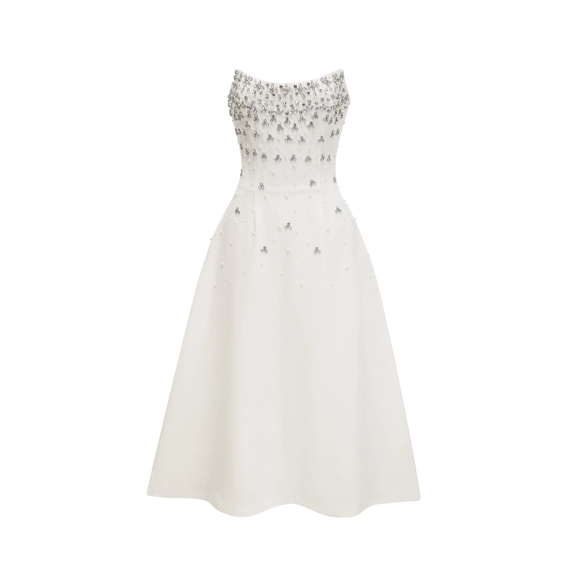 ALANA EMBELLISHMENT MIDI DRESS