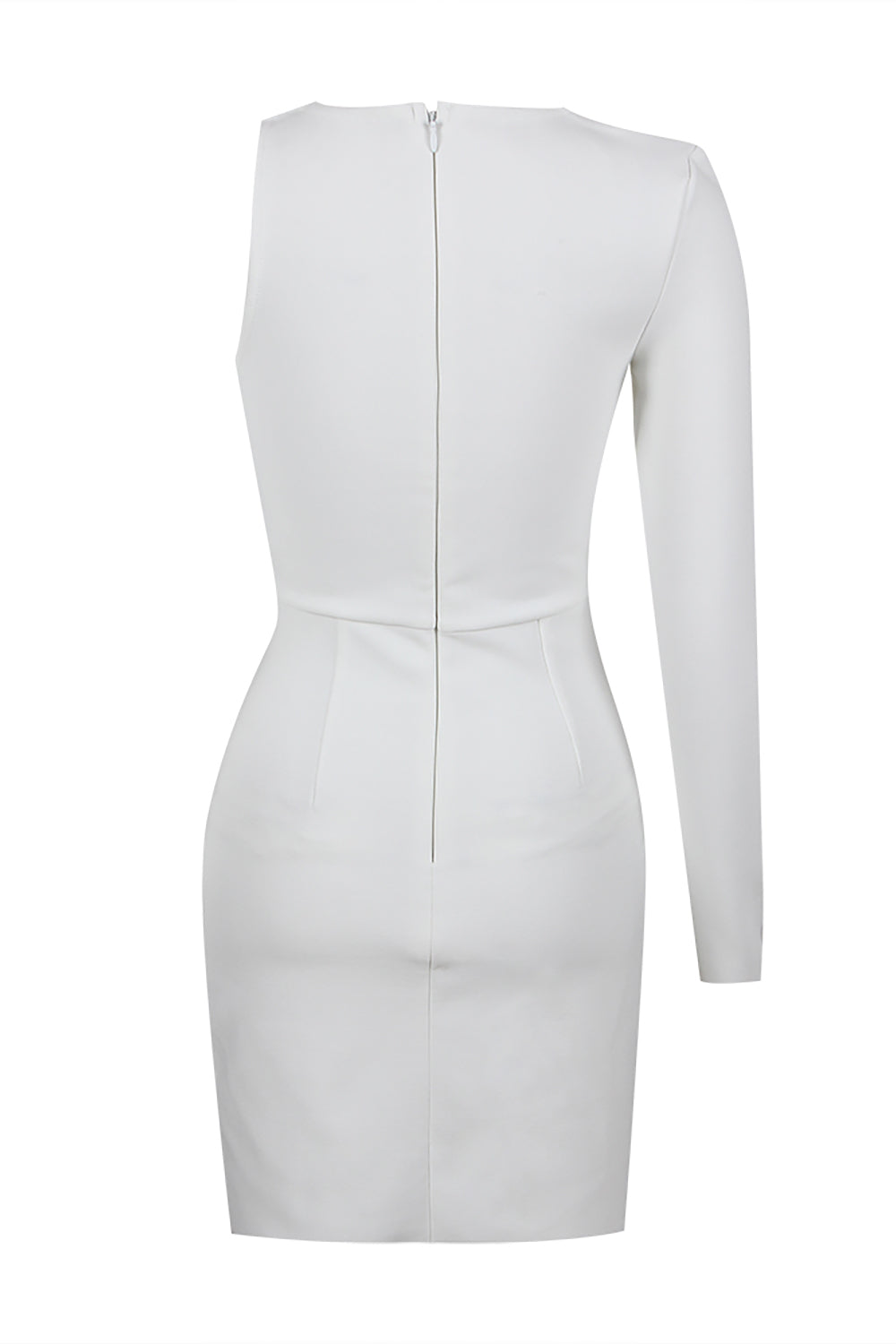 Evening See-through One Shoulder Dress aclosy