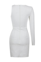 Evening See-through One Shoulder Dress aclosy