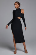 Alyia Cut-out Maxi Bandage Dress aclosy