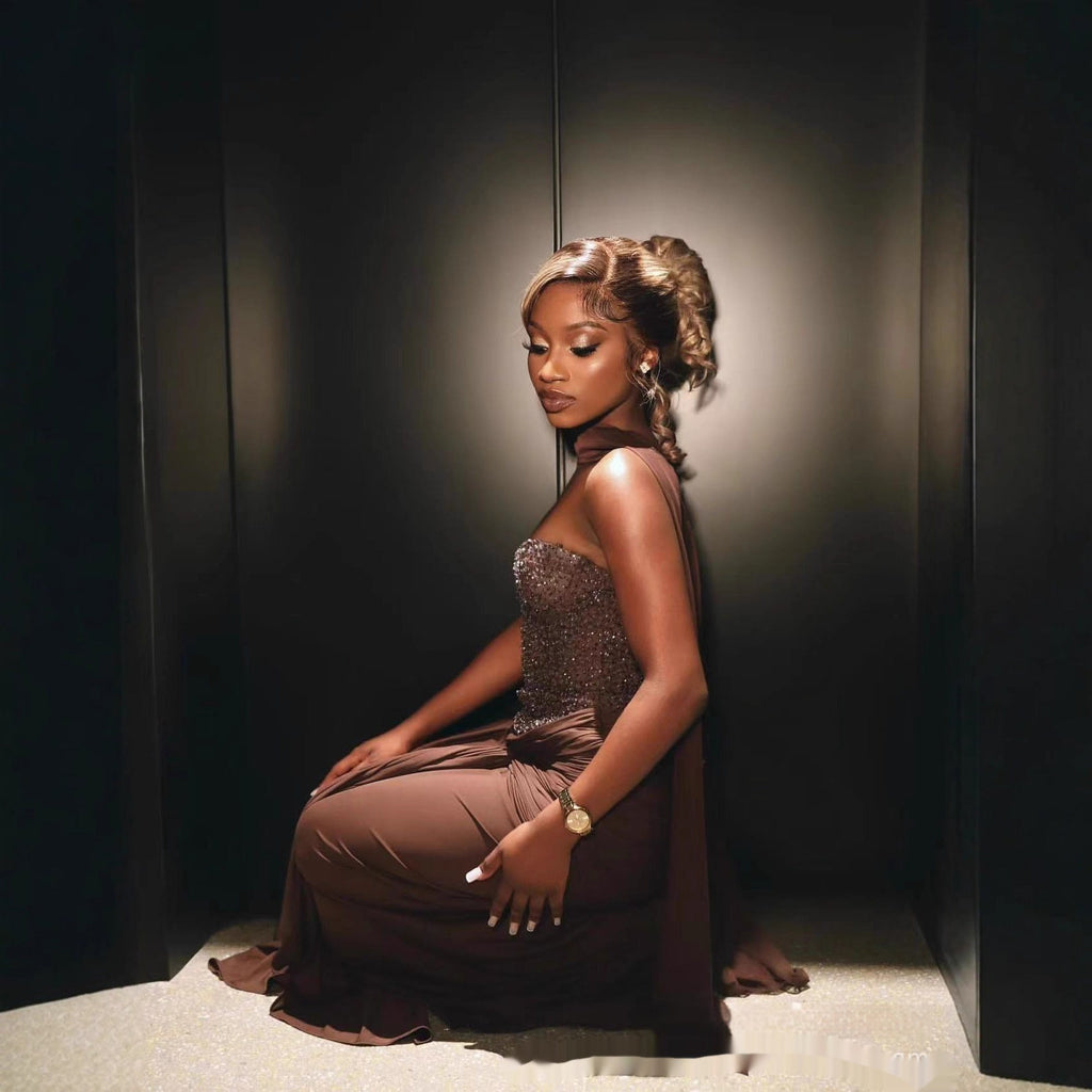 Lorena Sequin Tube Top Elegant Party Dress aclosy