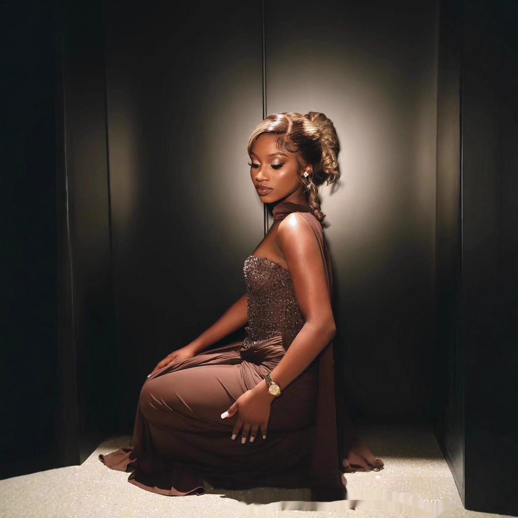 Lorena Sequin Tube Top Elegant Party Dress aclosy