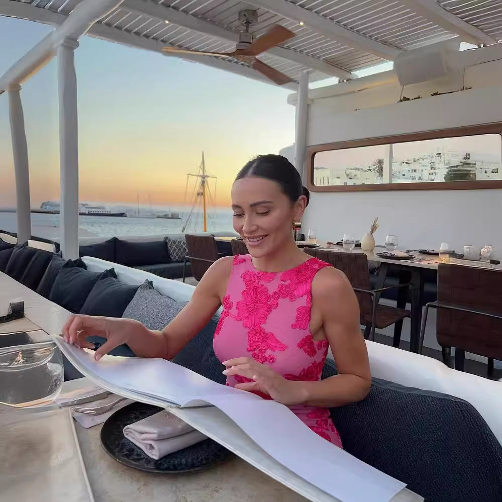 Charming Mesh Sheath Maxi Dress