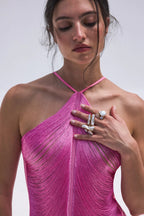 Irregular Dress For Women's Clothing With Empty Straps Aclosy