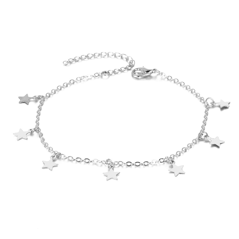Simple Star Fashion Anklet Jewelry aclosy
