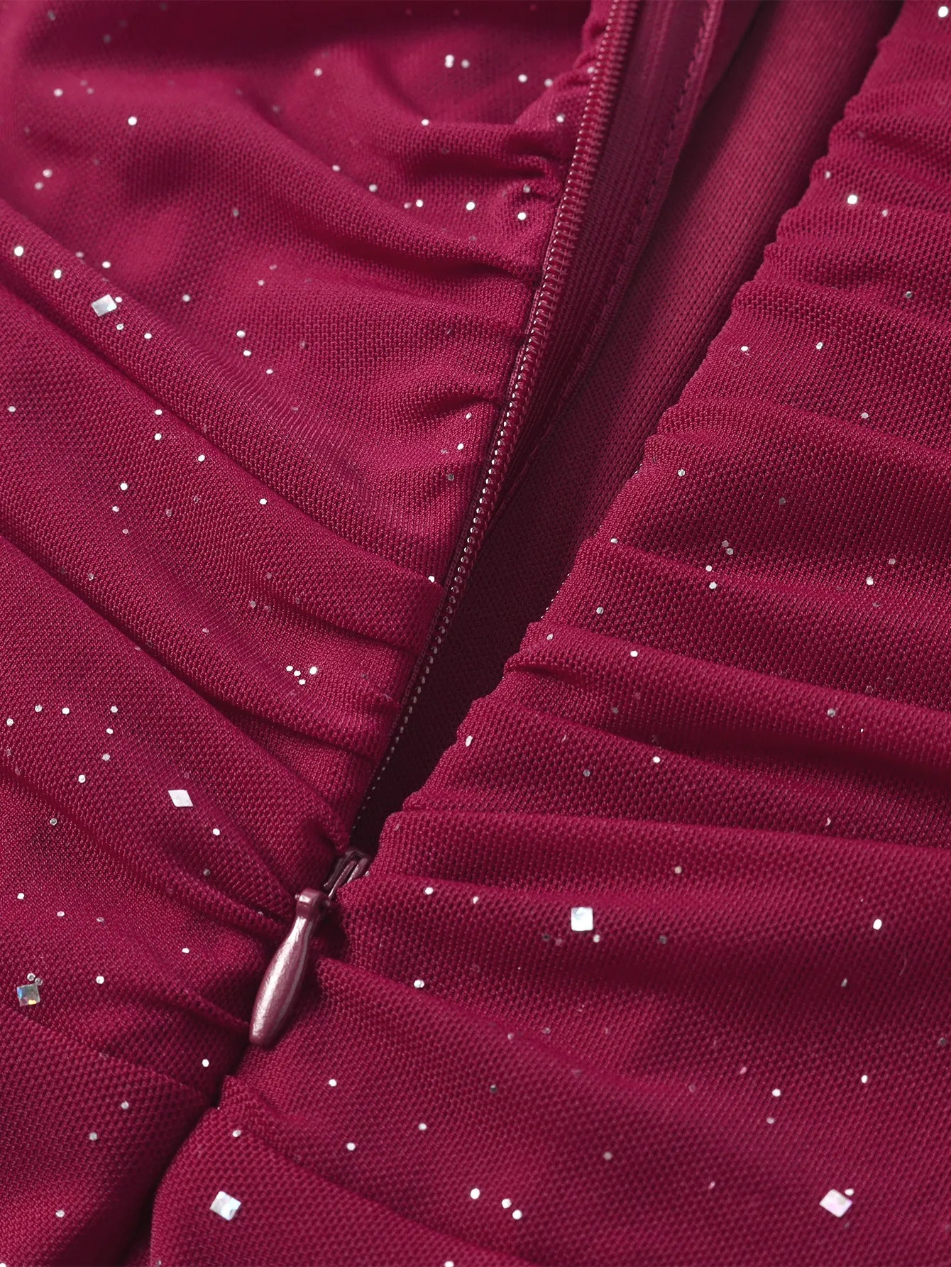 Salena Elegant Mesh Strapless Backless Maxi Dresss