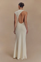Aeria elegant backless bandage maxi Dress