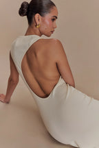 Aeria elegant backless bandage maxi Dress