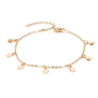 Simple Star Fashion Anklet Jewelry aclosy