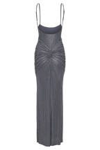 ROSETE LUXE SATIN DIAMANTE MAXI DRESS (Copy) Aclosy