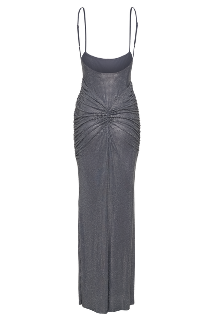 ROSETE LUXE SATIN DIAMANTE MAXI DRESS (Copy) Aclosy