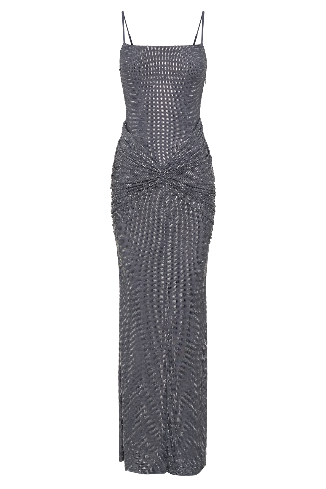 diamante maxi dress ROSETE LUXE ELEGANT DIAMANTE MAXI DRESS-GRAY – Aclosy