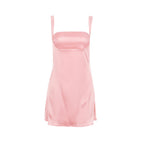 Strap Colored Cut Out Open Back Skirt French Dress Dressed Girl ACLOSY