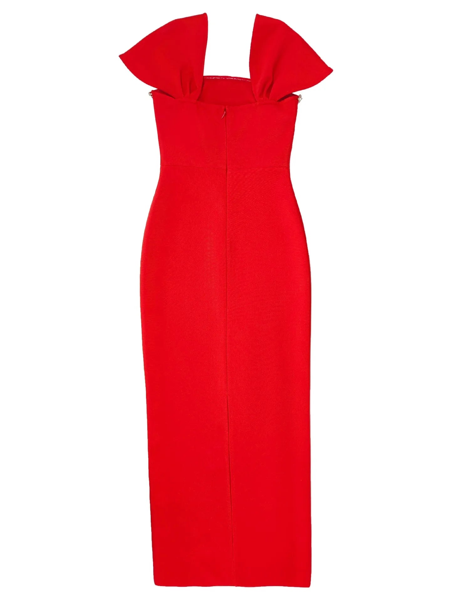 Allure Diamond Maxi Red Dress