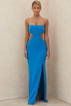 CHARMING STRAPLESS HIGH SLIT PROM DRESS Aclosy
