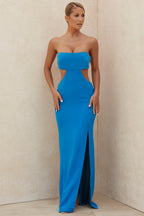 CHARMING STRAPLESS HIGH SLIT PROM DRESS Aclosy